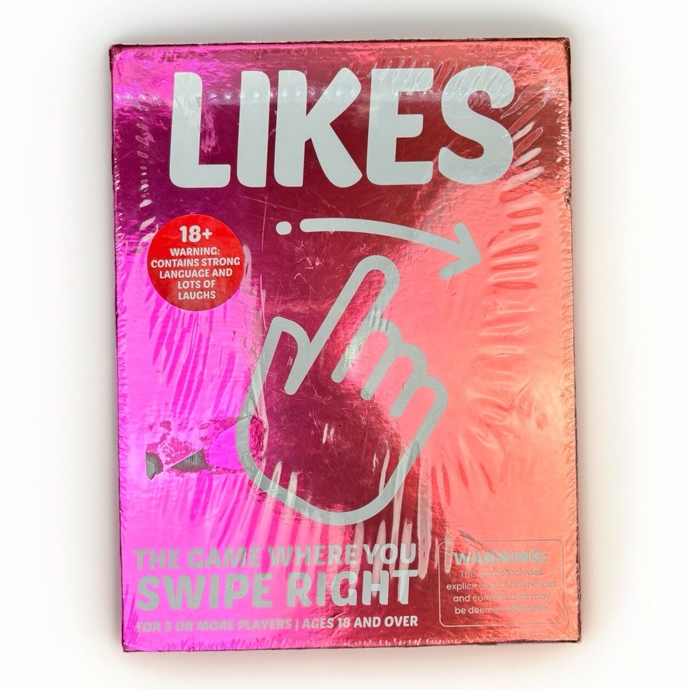Likes Card Game 18+ The Fantastic Factory Swipe Right, Tinder‎ Card Party Game